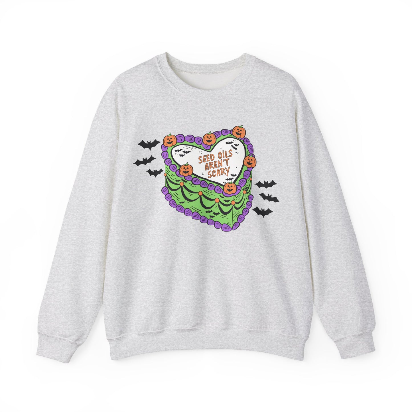 Seed Oils Aren't Scary Halloween Cake Sweatshirt