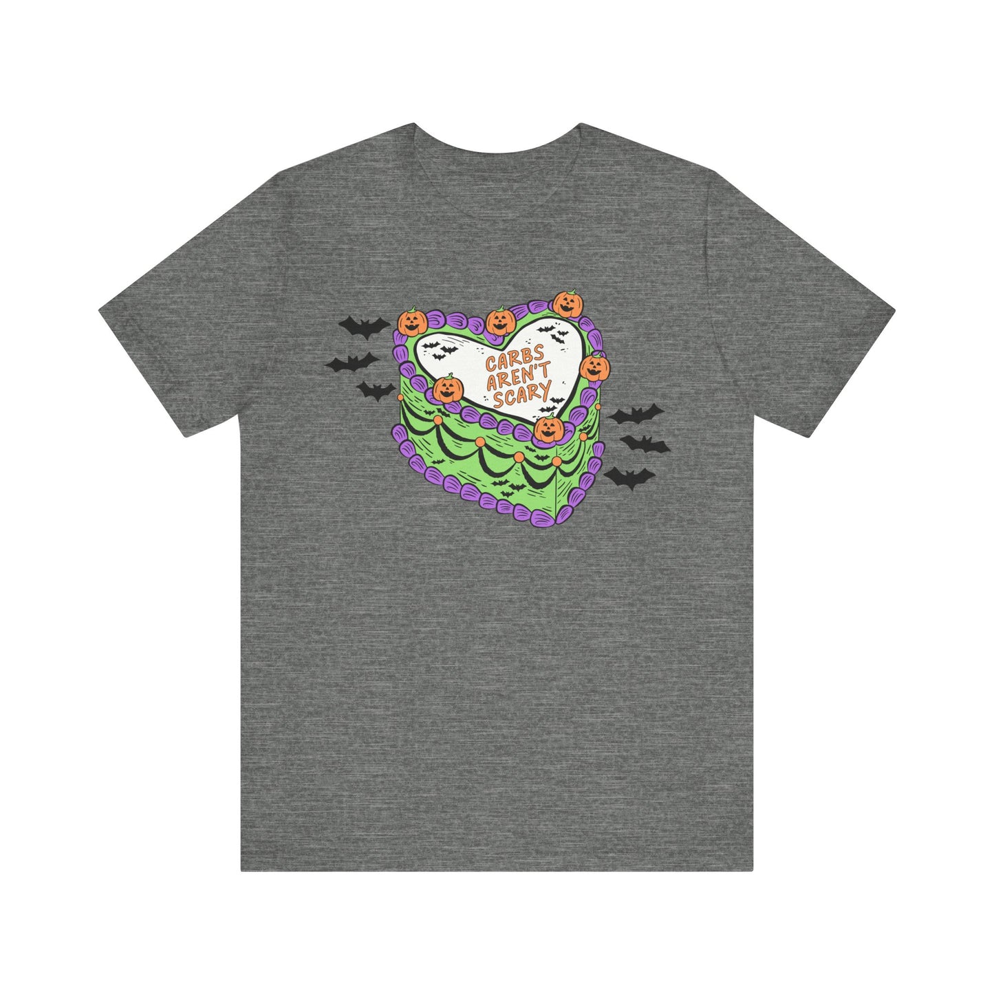 Carbs Aren't Scary Halloween Cake Tee