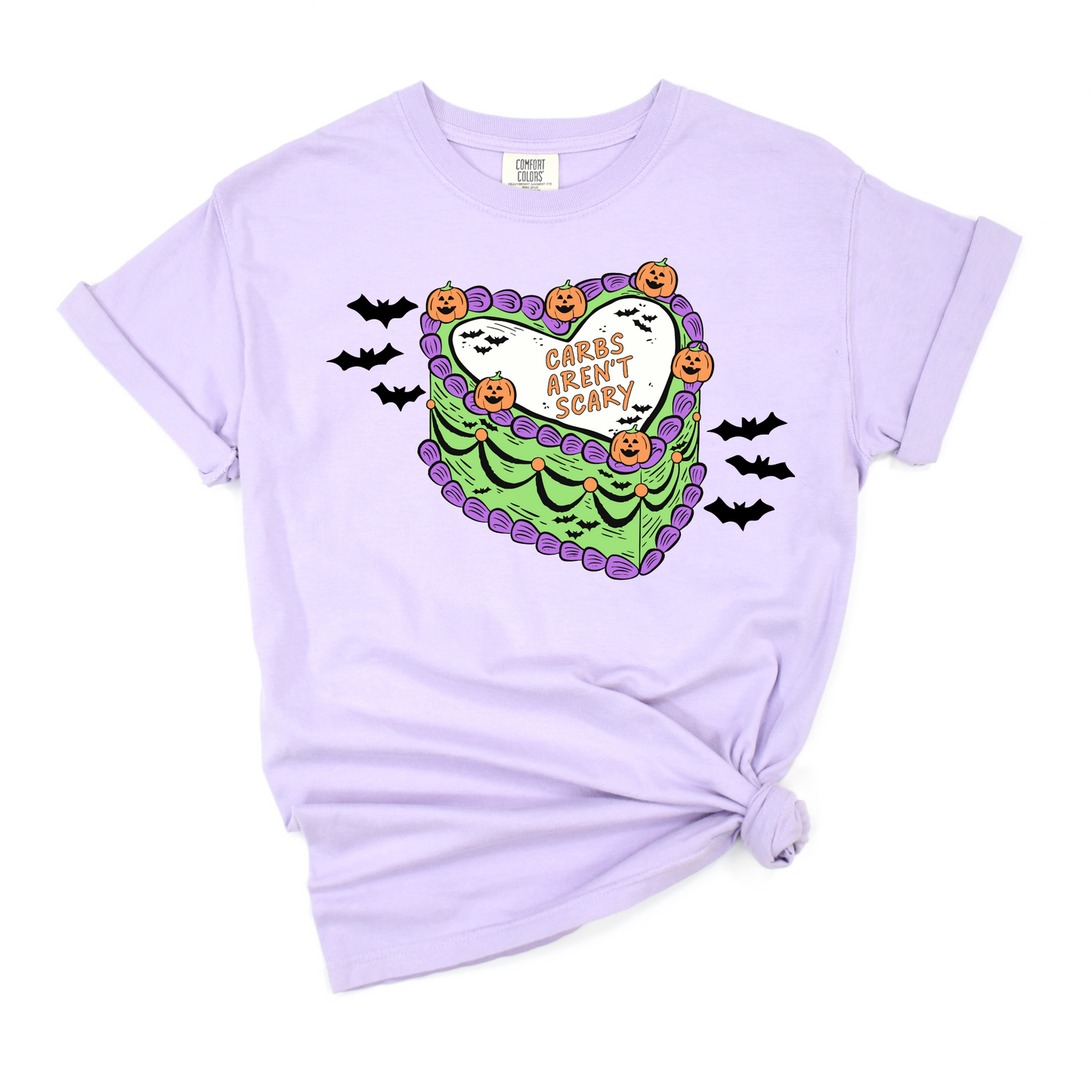 Carbs Aren't Scary Halloween Cake Tee