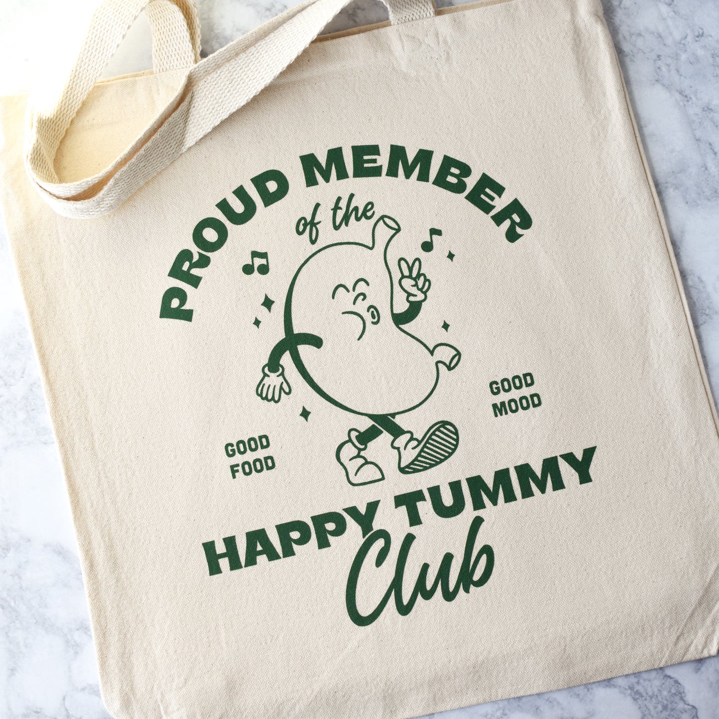 Happy Tummy Club Tote Bag