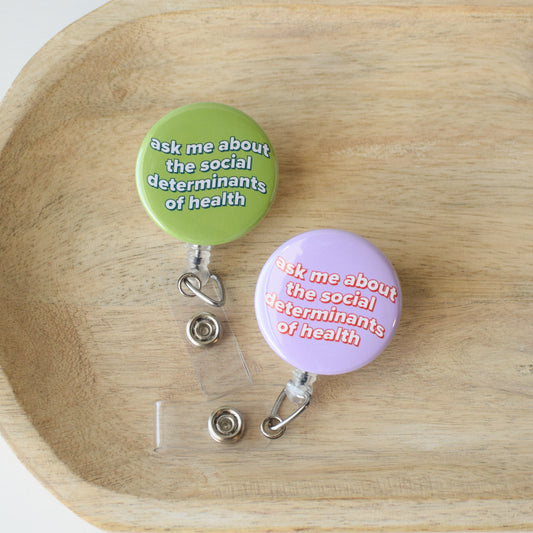 Social Determinants of Health Badge Reel + Topper