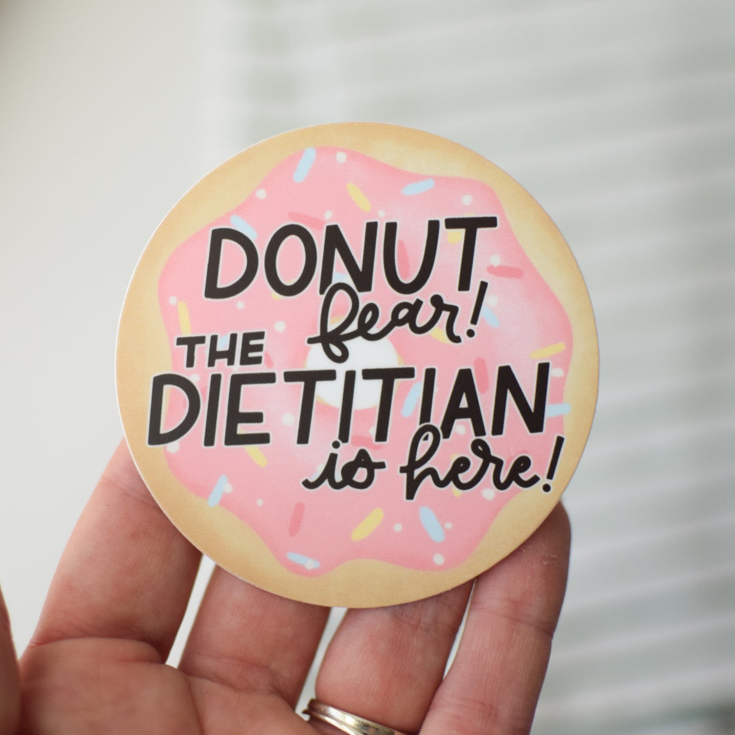 Donut Fear Sticker