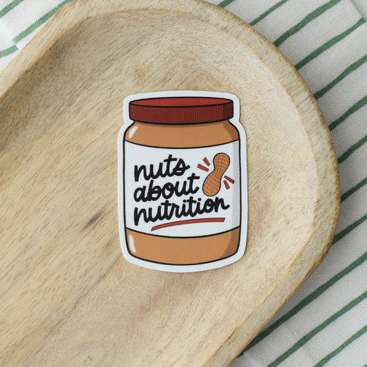 Nuts About Nutrition Sticker