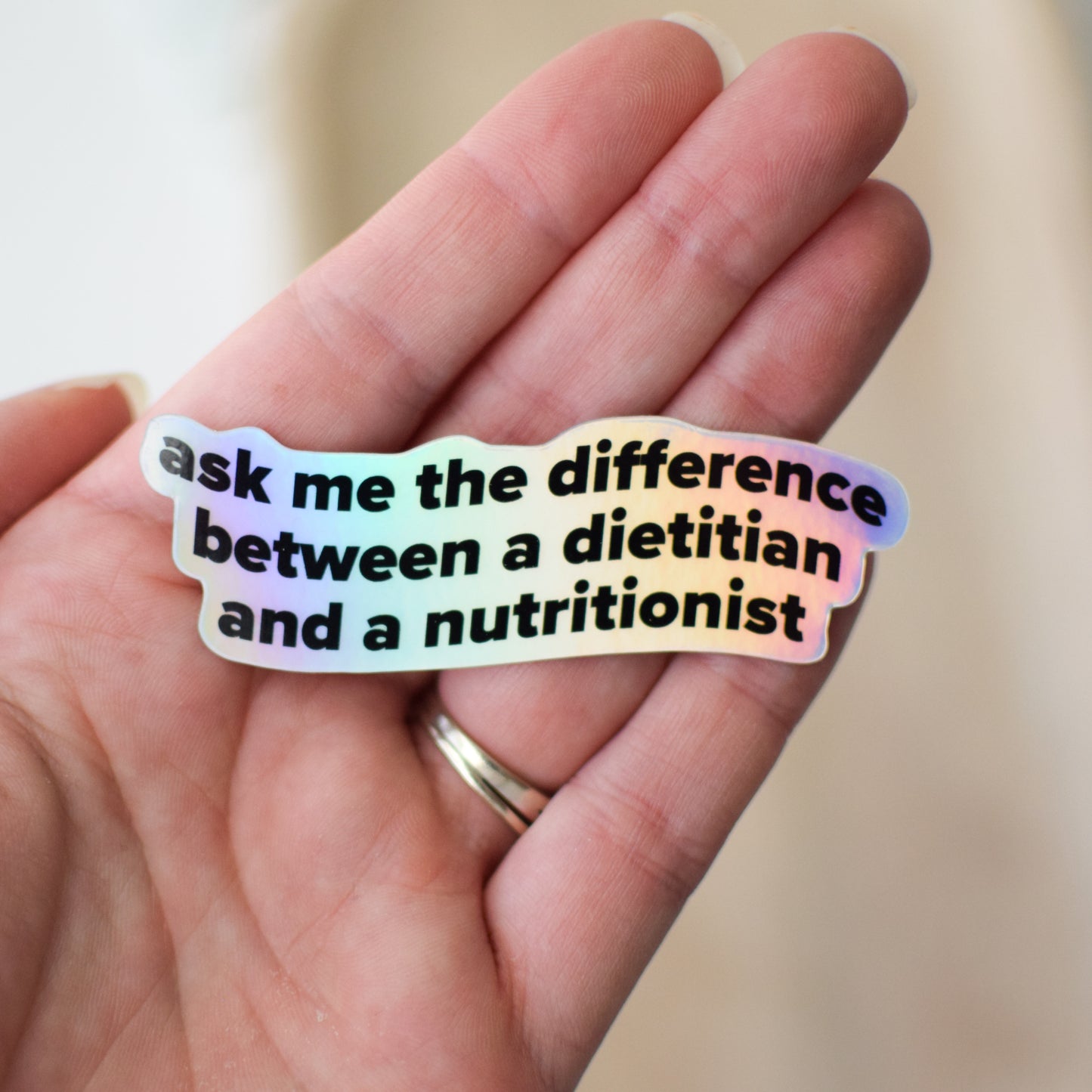 Ask me the Difference Sticker