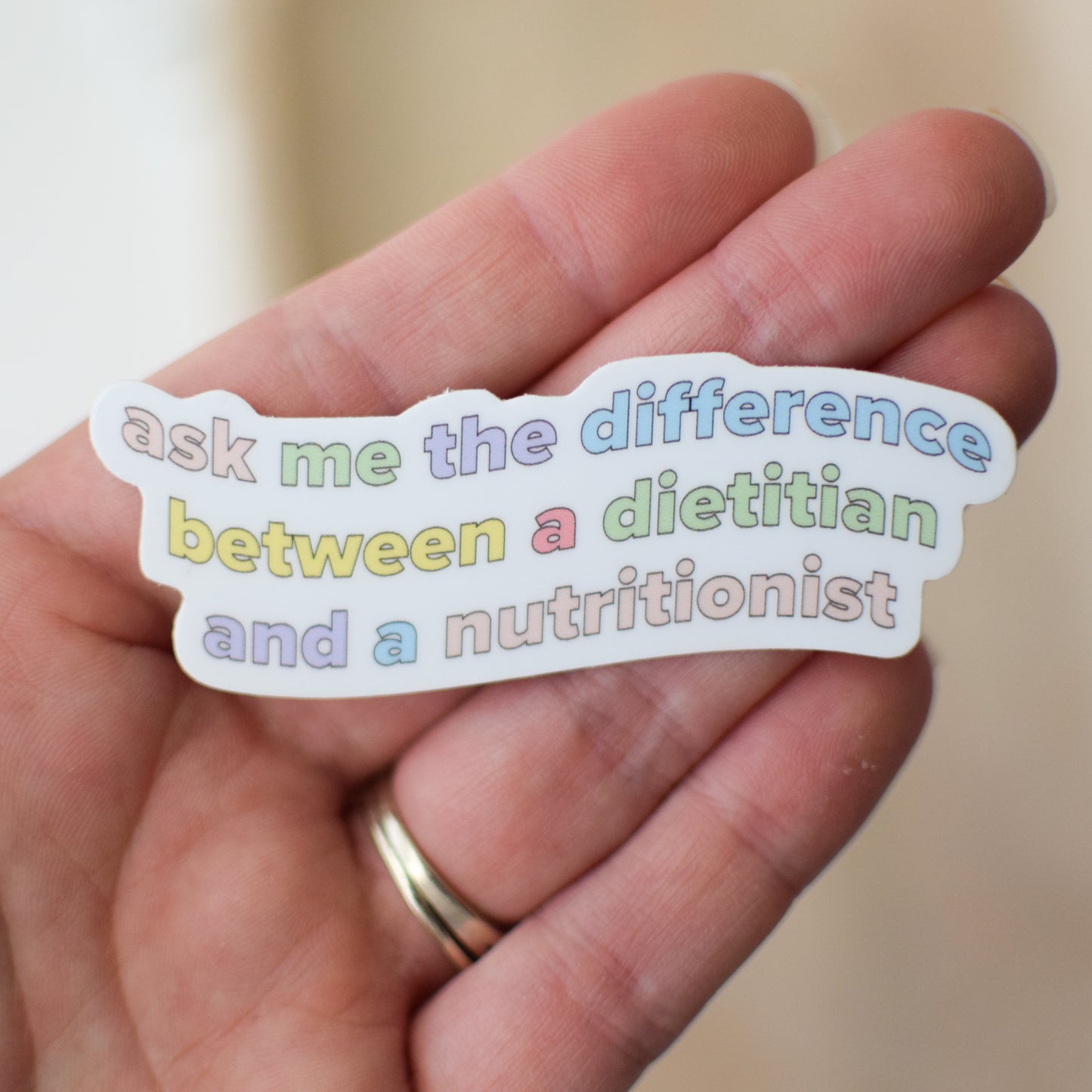 Ask me the Difference Sticker
