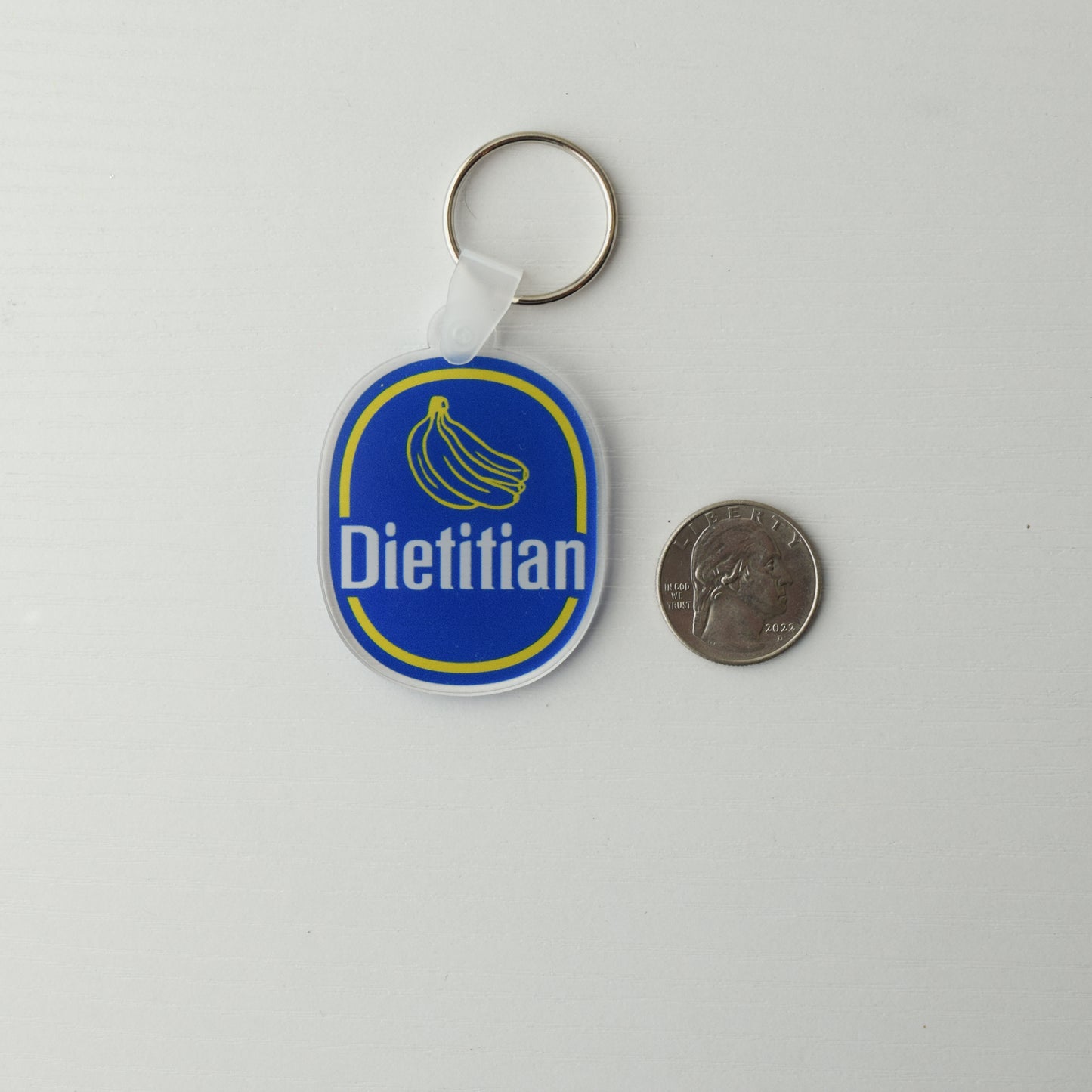 Banana Sticker Keychain