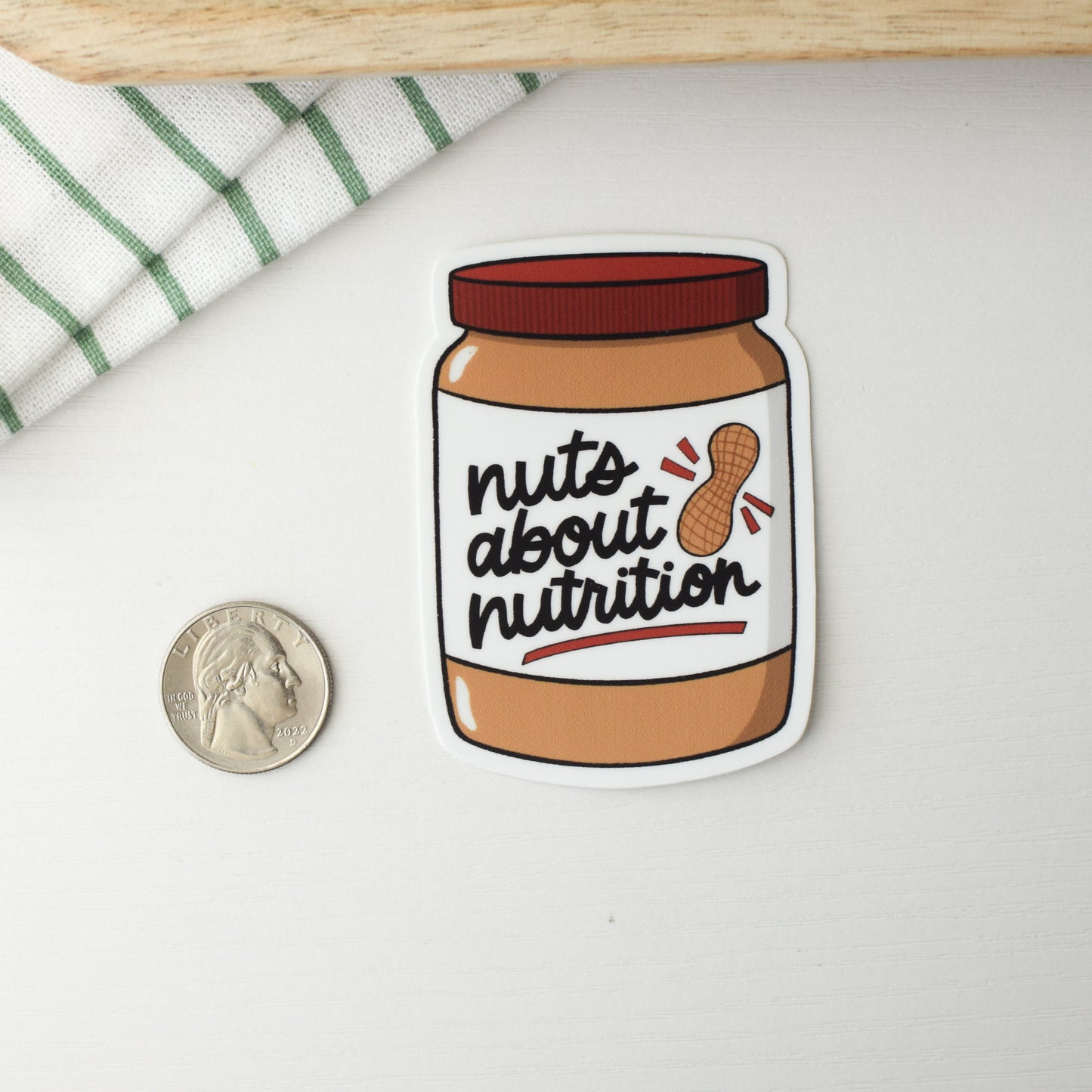 Nuts About Nutrition Sticker