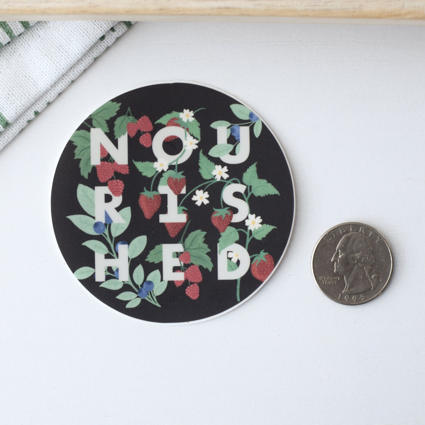 Nourished Waterproof Sticker