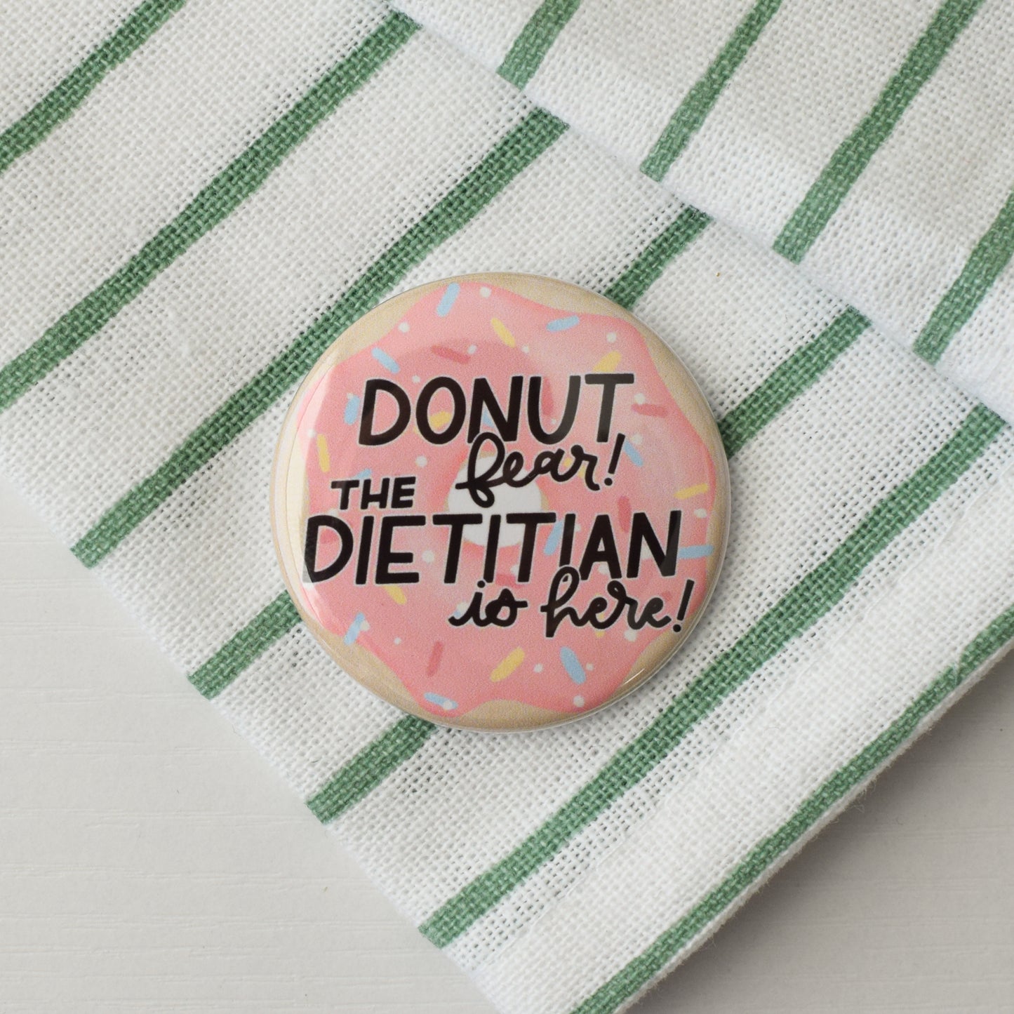 Donut Fear Badge Reel + Topper