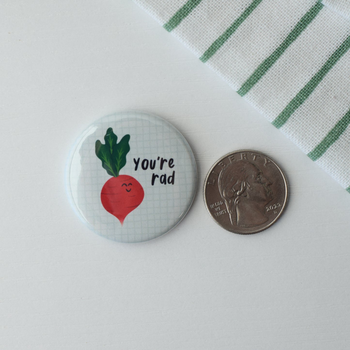 Encouraging Veggie Puns Button or Magnet Bundle