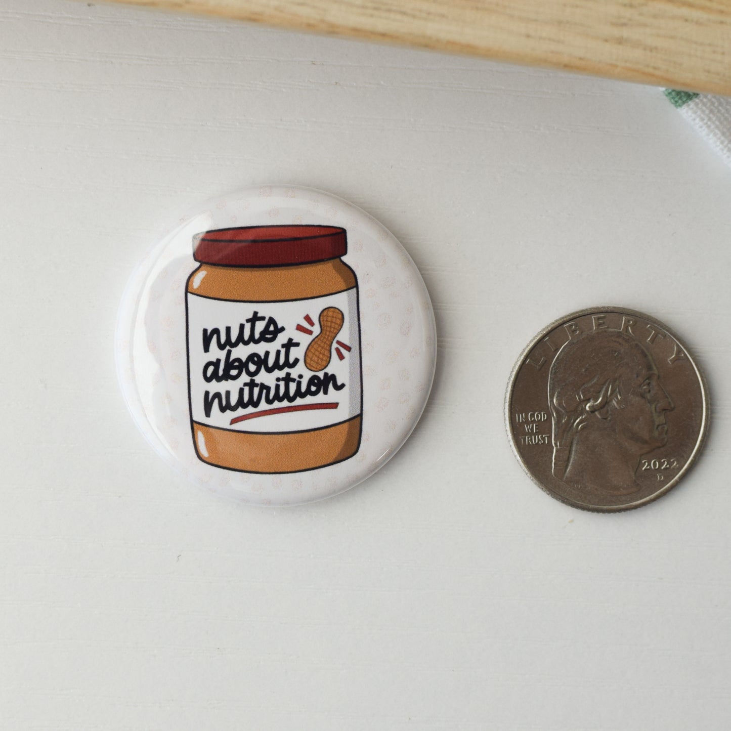 Nuts about Nutrition Button or Magnet