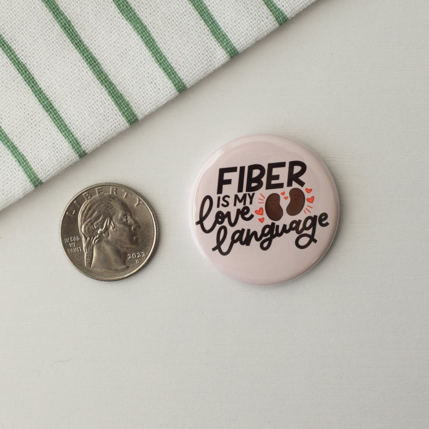 Fun with Fiber Button or Magnet Bundle