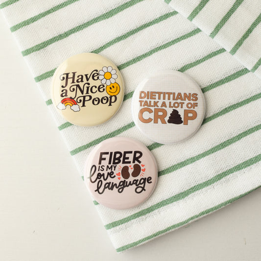 Fun with Fiber Button or Magnet Bundle