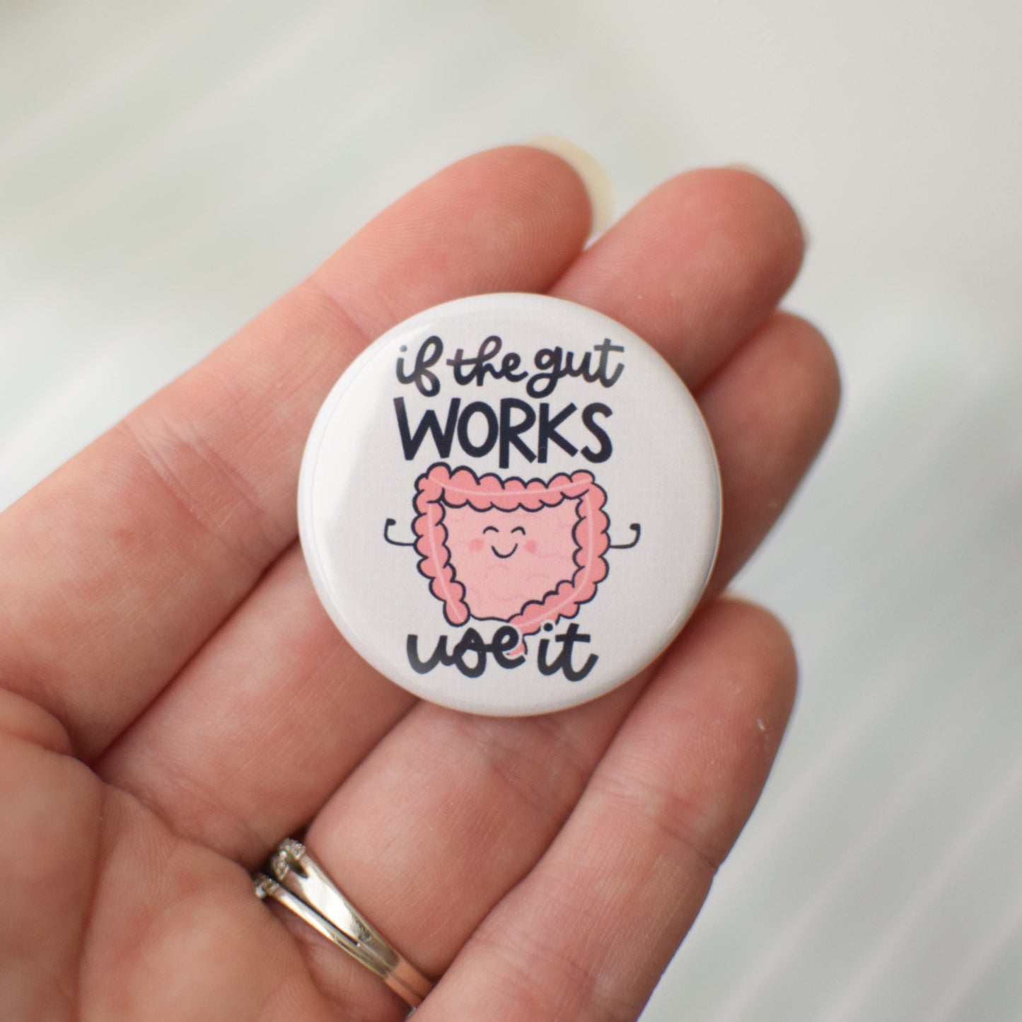 If the Gut Works Button or Magnet