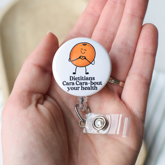 Cara Cara-Bout Health Badge Reel + Topper