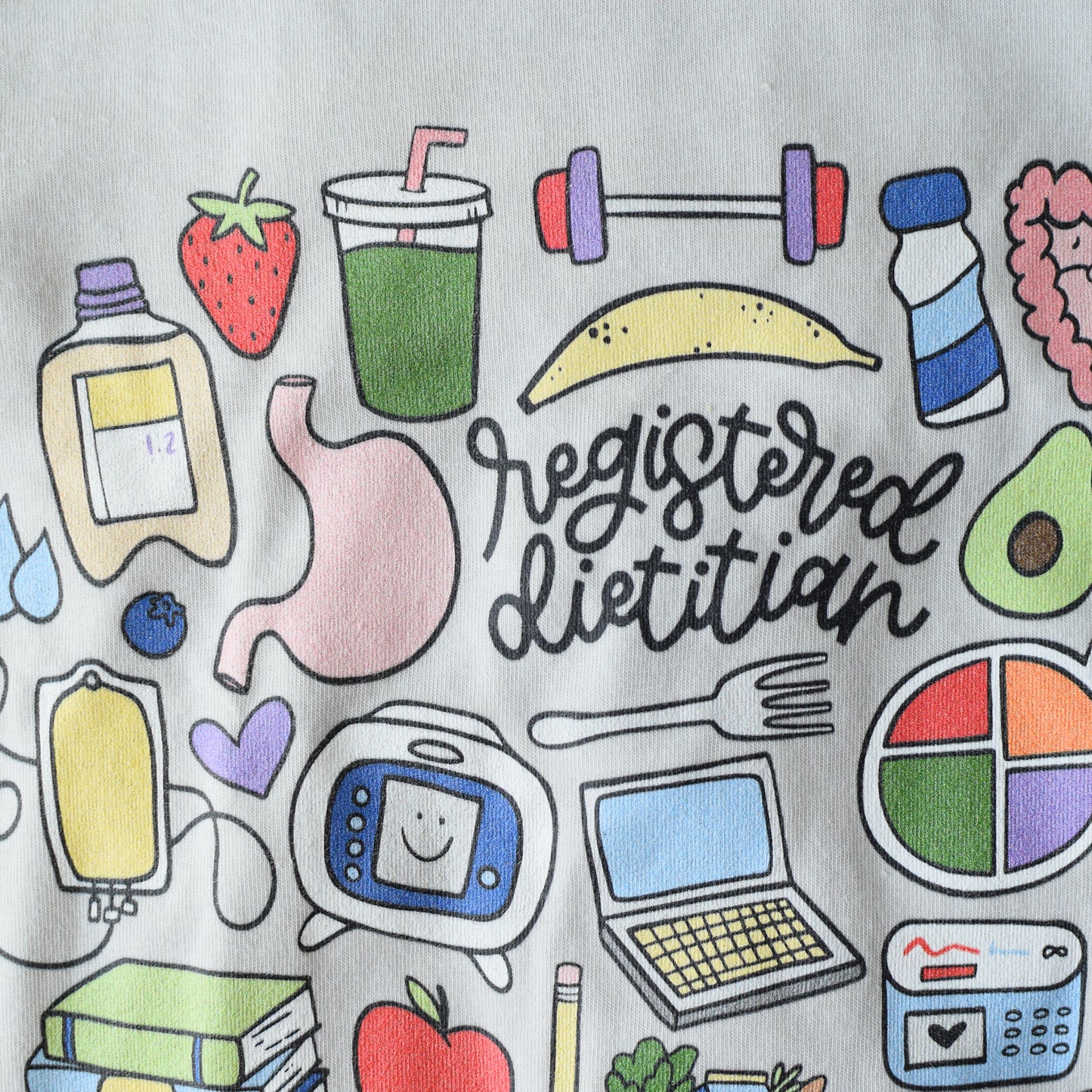 Registered Dietitian Doodles Tee