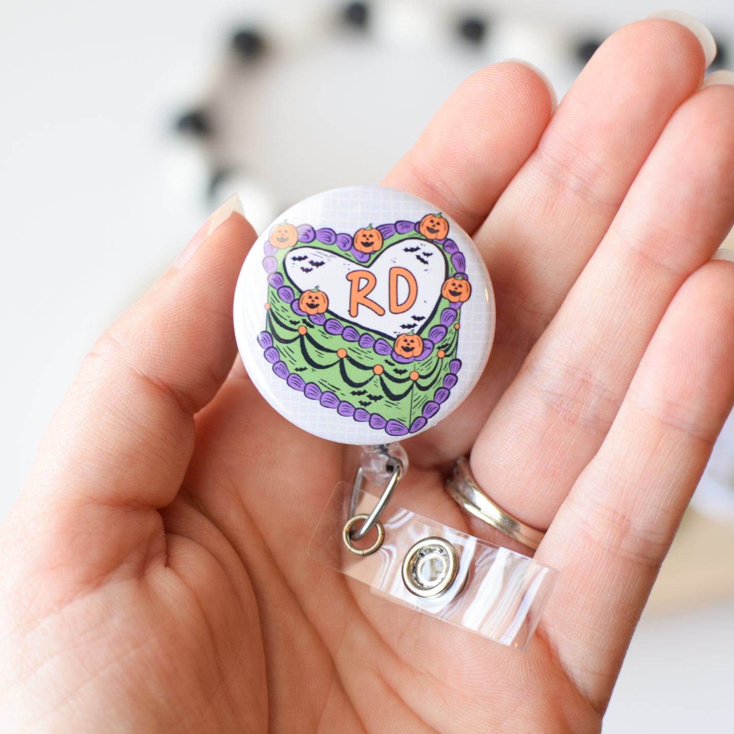 RD Halloween Cake Badge Reel + Topper