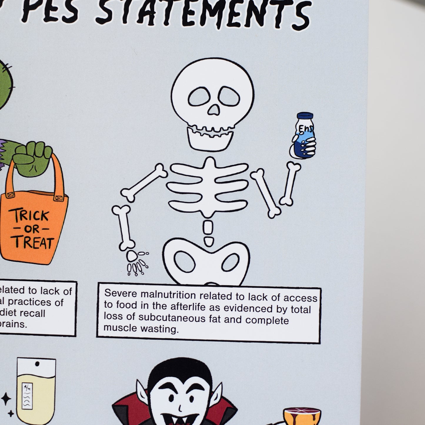 Spooky PES Statements Art Print