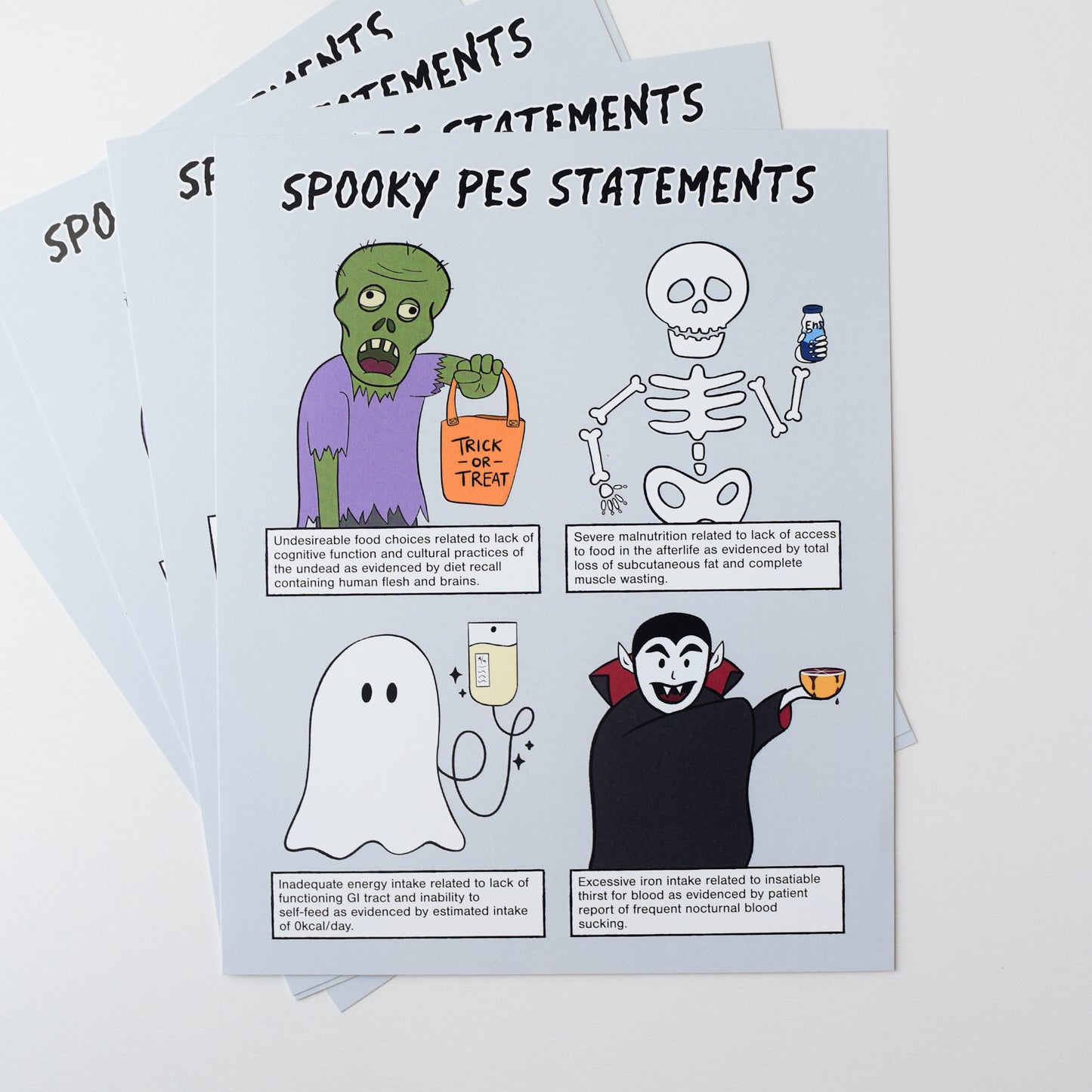 Spooky PES Statements Art Print