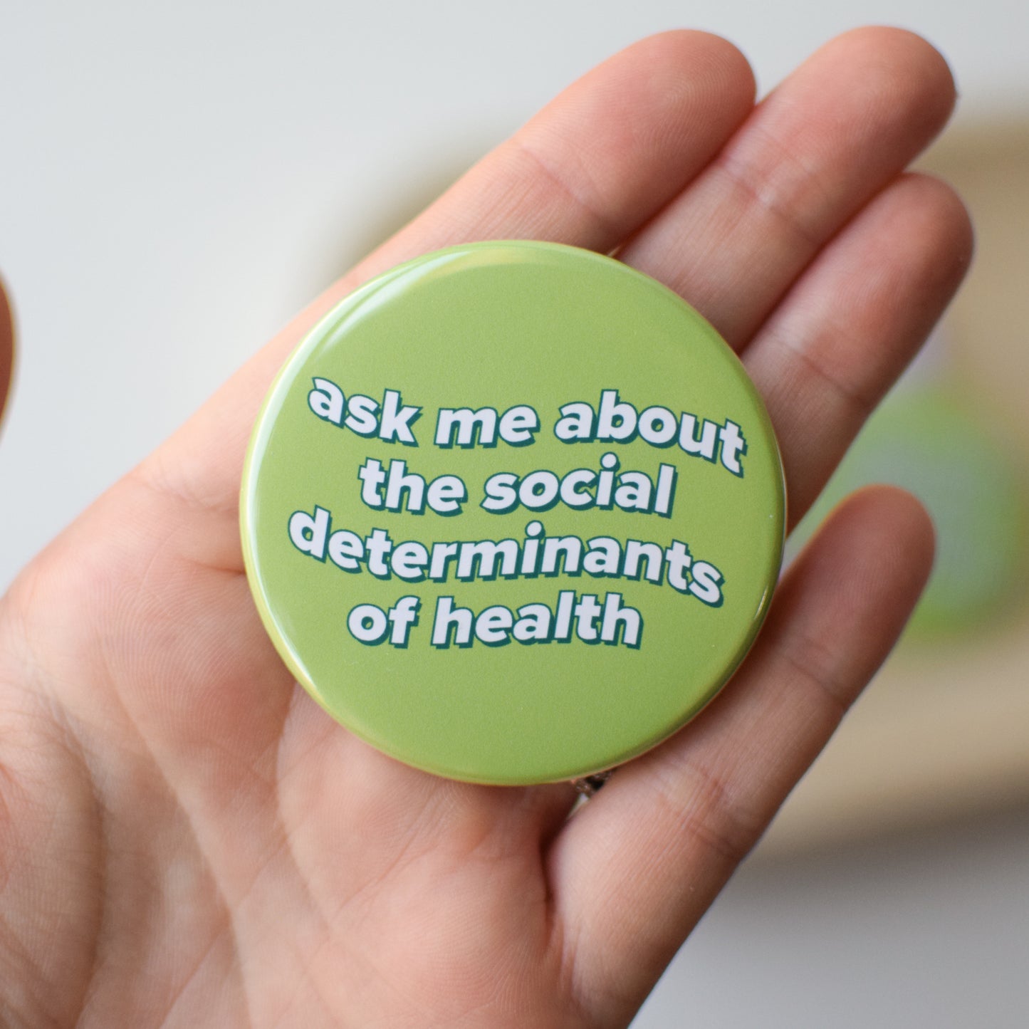 Ask Me About the Social Determinants of Health Button