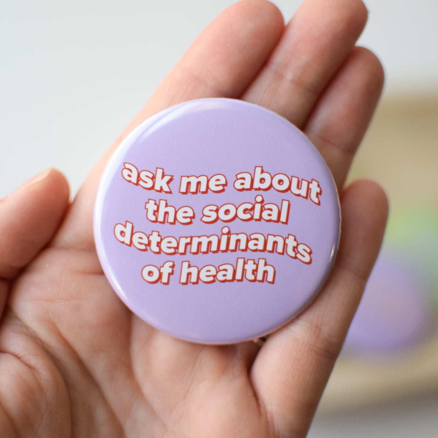 Ask Me About the Social Determinants of Health Button