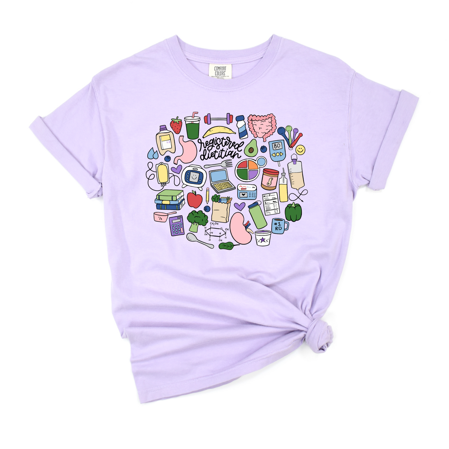 Registered Dietitian Doodles Tee
