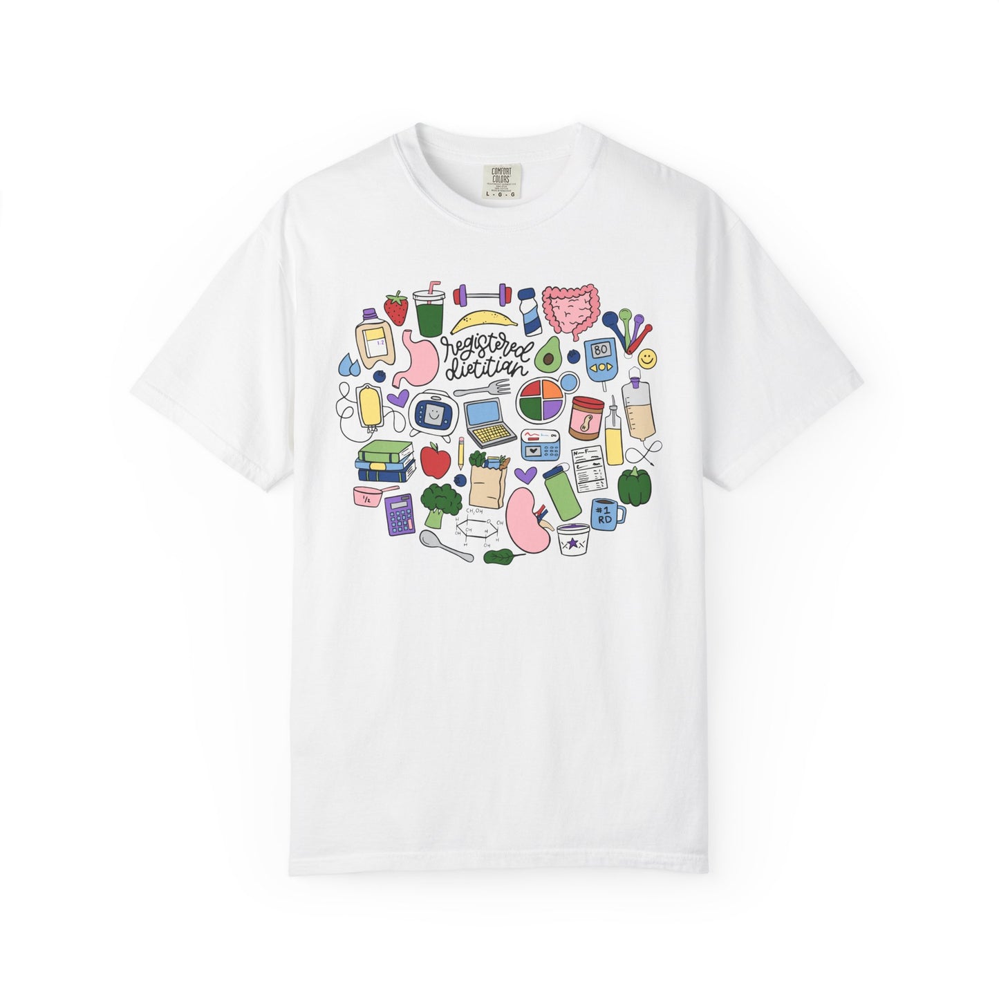 Registered Dietitian Doodles Tee