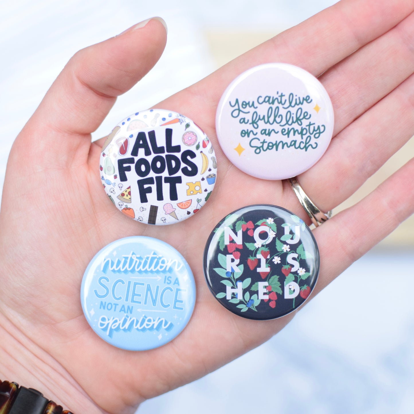 Nutrition Button or Magnet Bundle