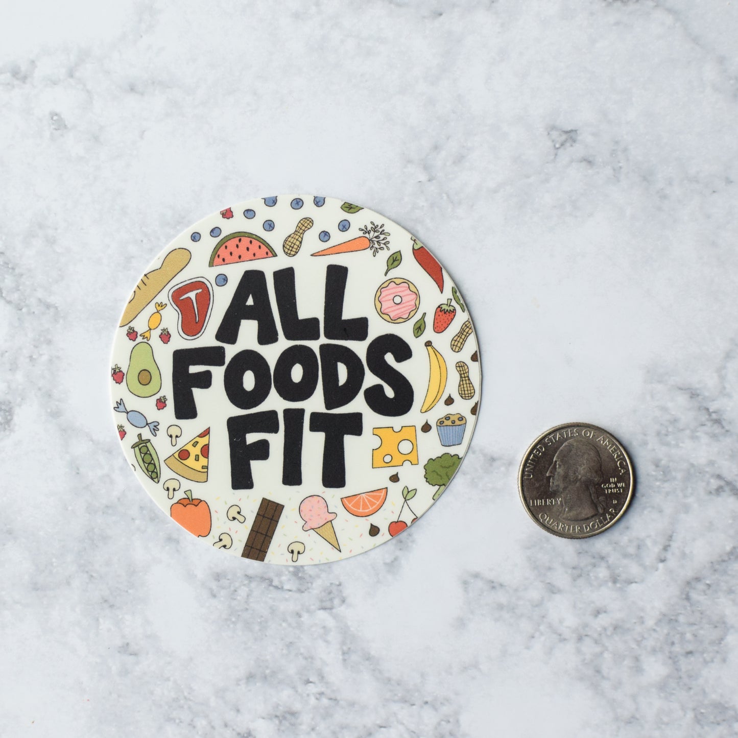 All Foods Fit Sticker