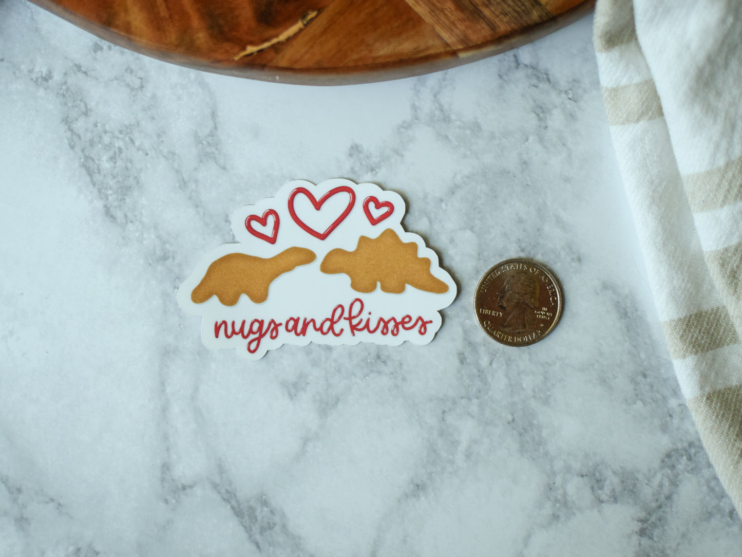 Nugs and Kisses Sticker