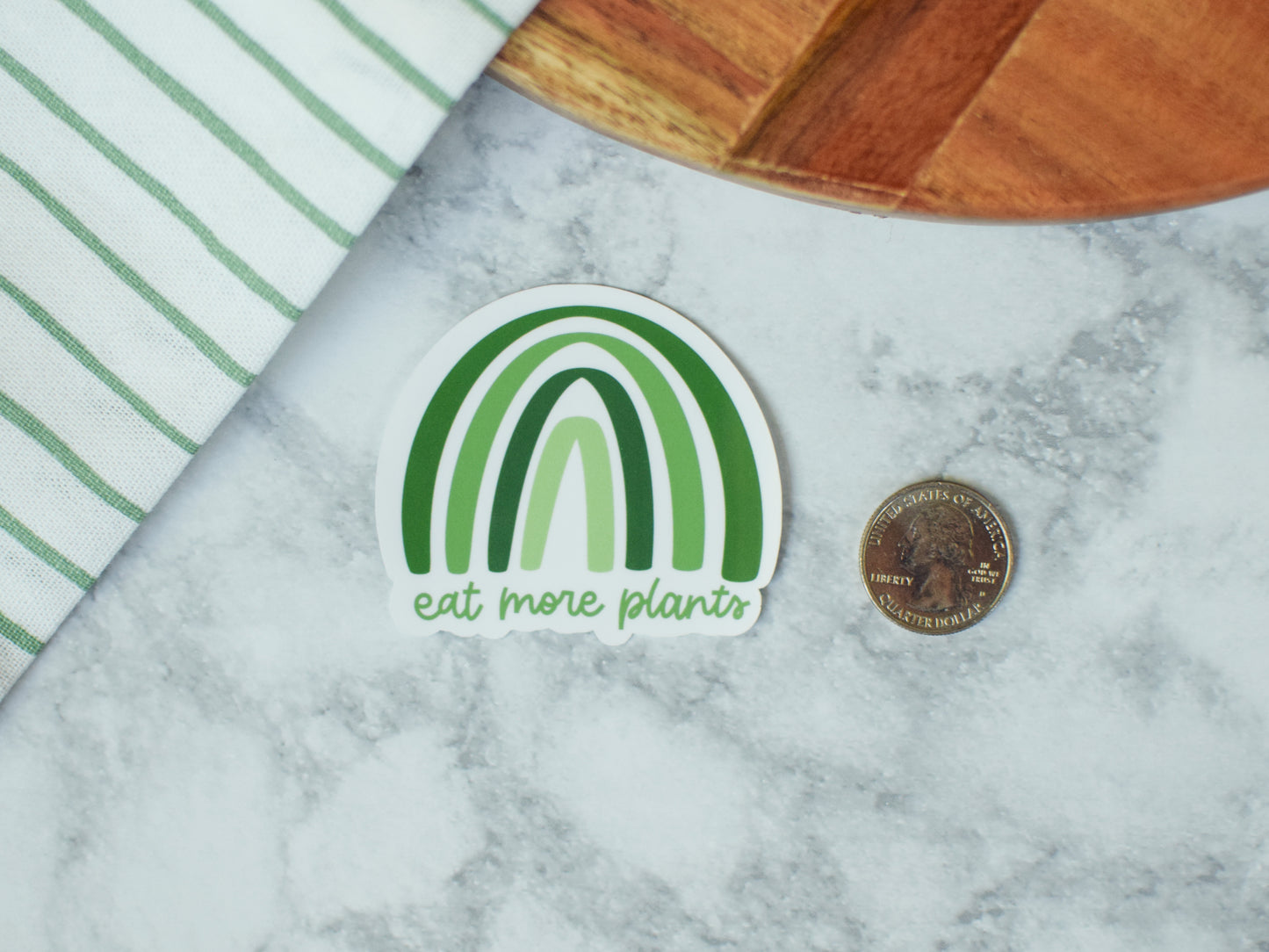 Eat More Plants Rainbow Sticker