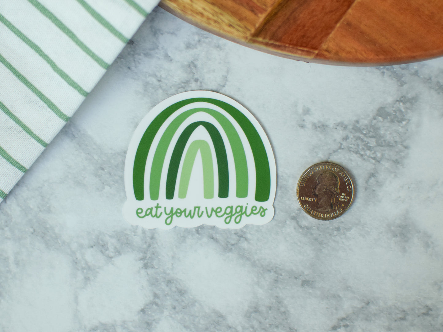 Eat Your Veggies Rainbow Sticker