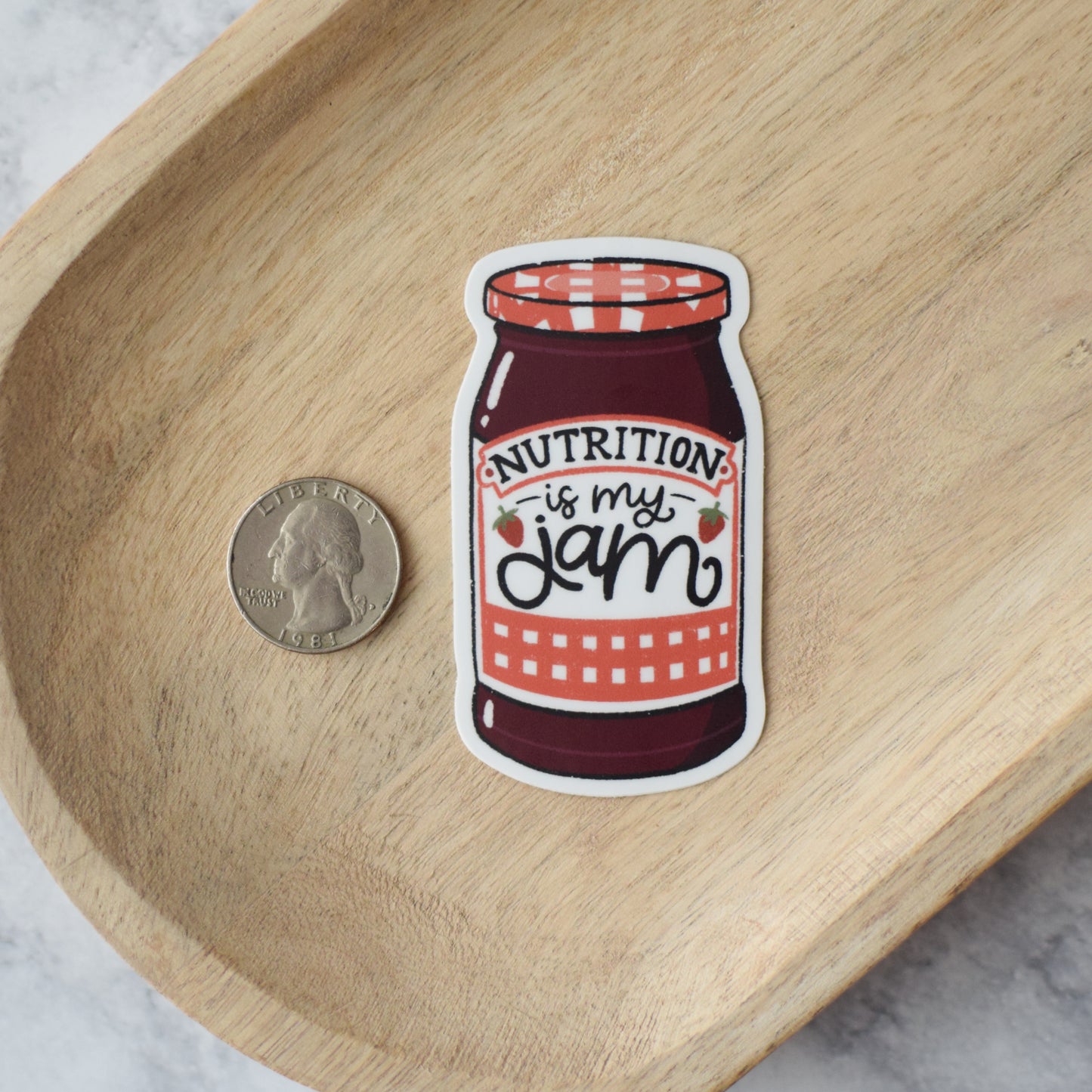 Nutrition is My Jam Sticker