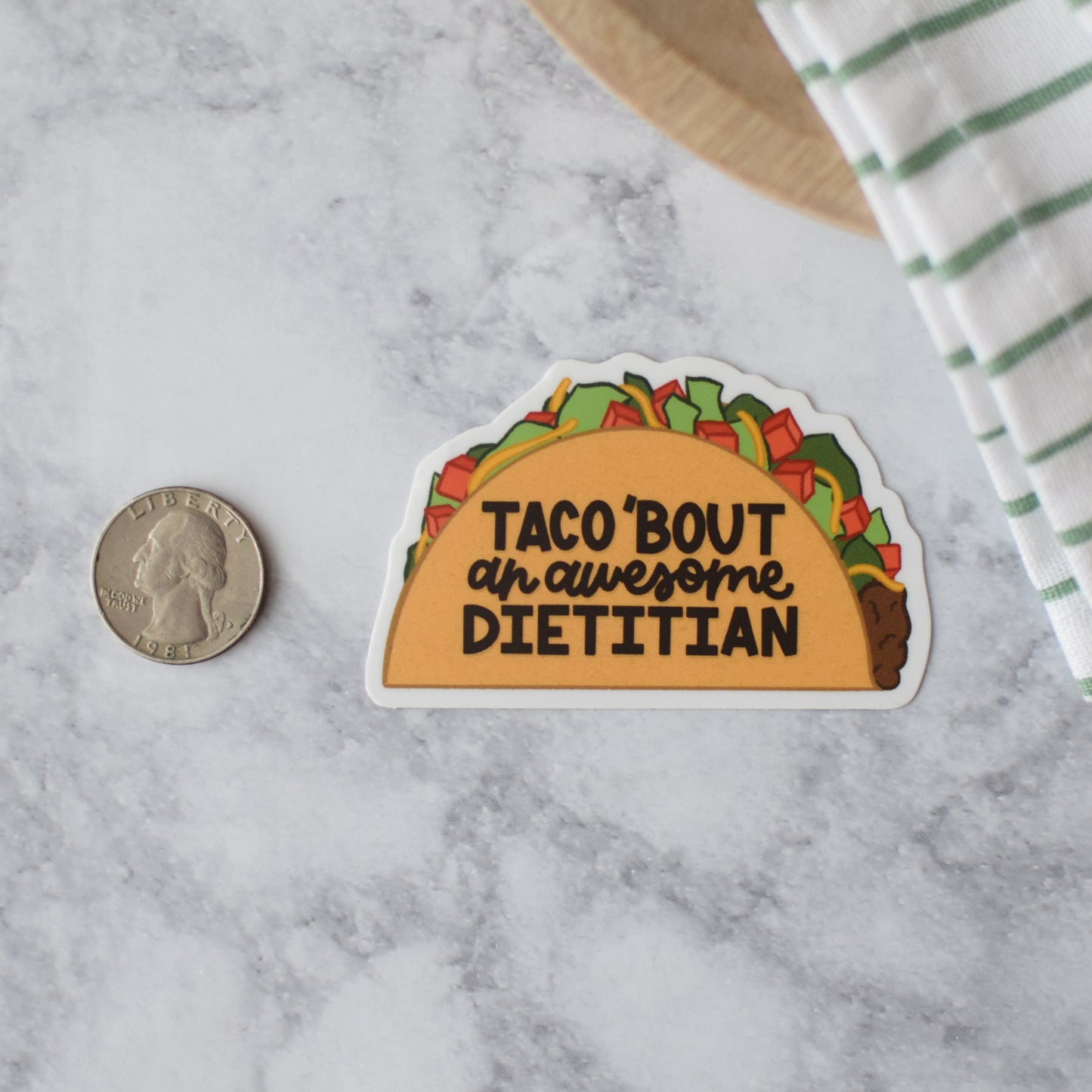 Taco Bout an Awesome Dietitian Sticker