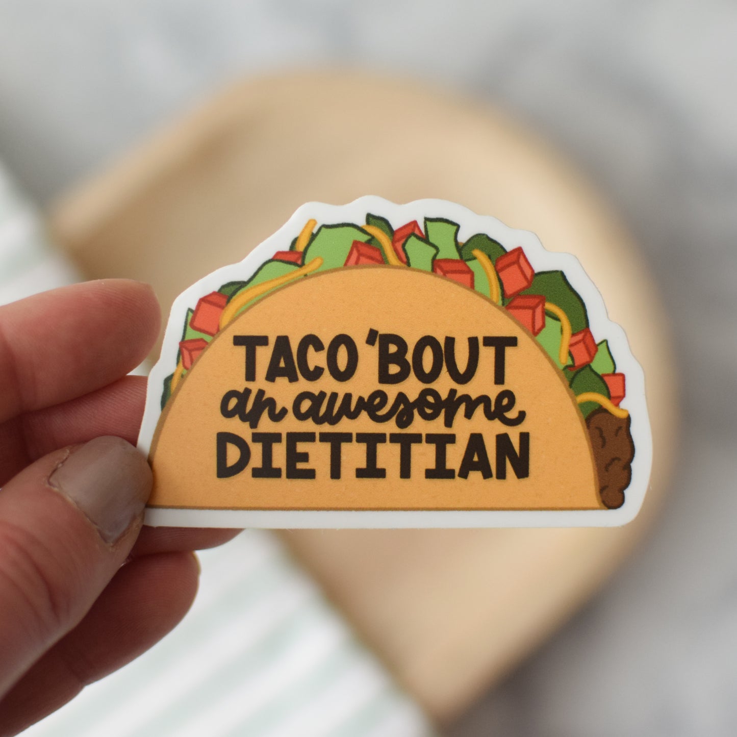 Taco Bout an Awesome Dietitian Sticker