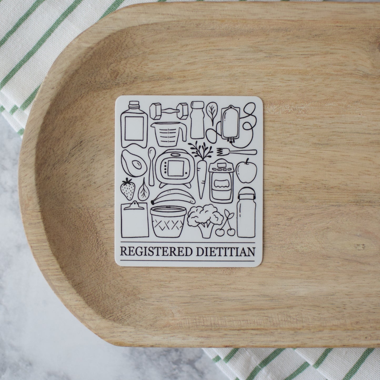 Registered Dietitian Icons Sticker