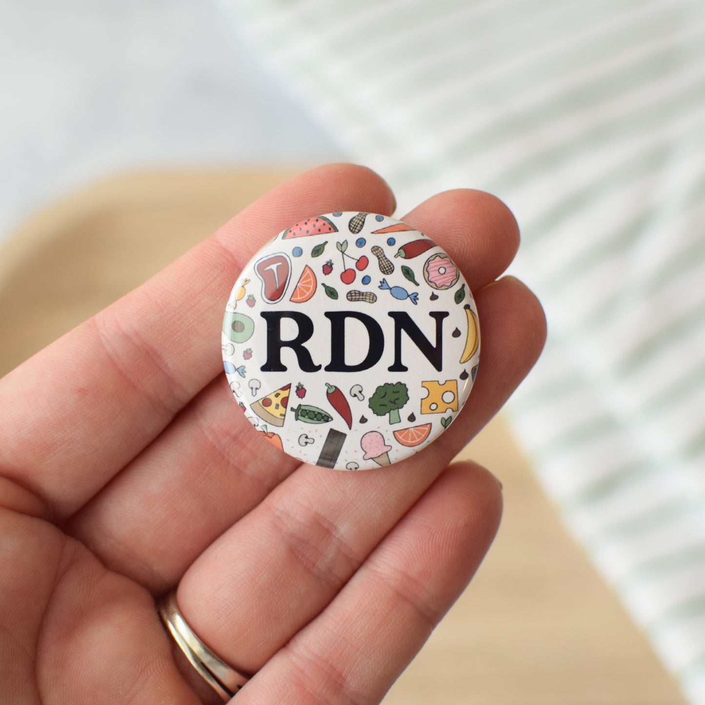 Food Doodle Credentials Badge Reel + Topper