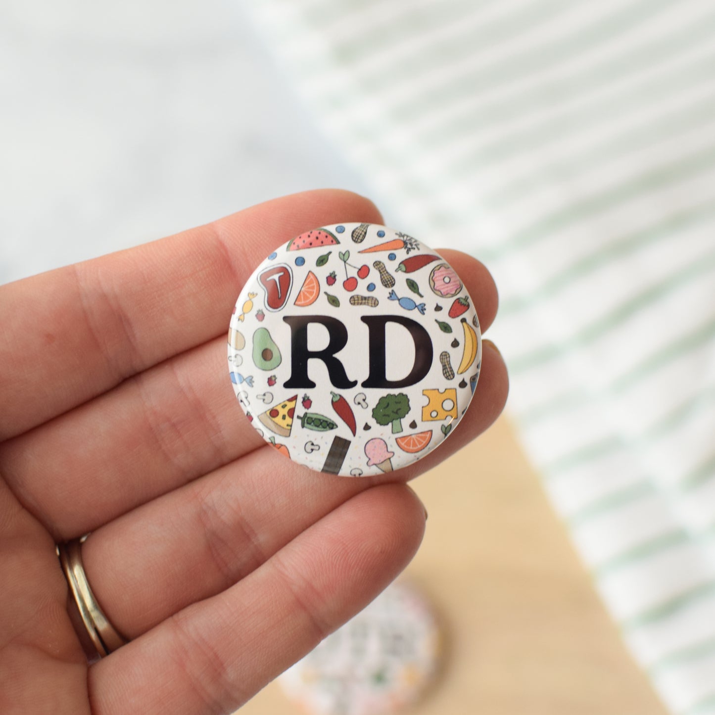 Food Doodle Credentials Badge Reel + Topper