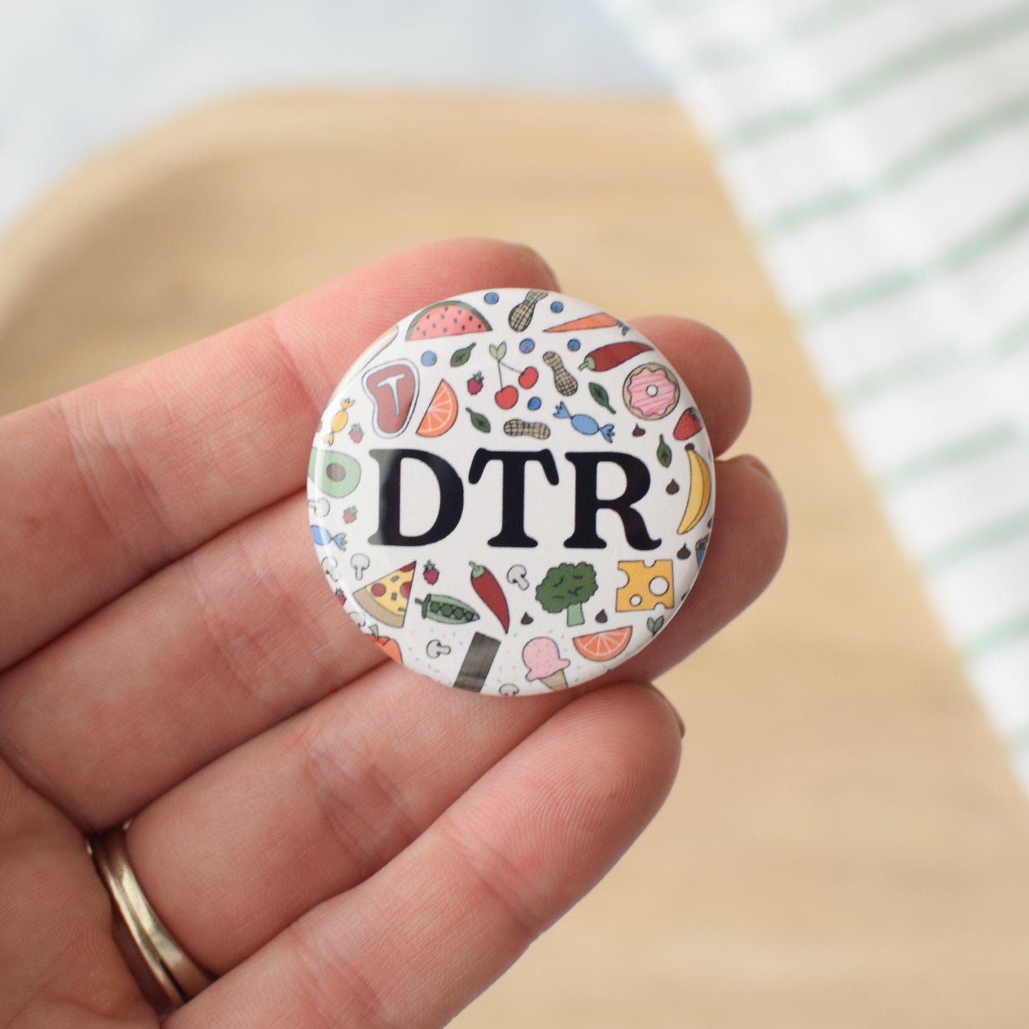 Food Doodle Credentials Badge Reel + Topper