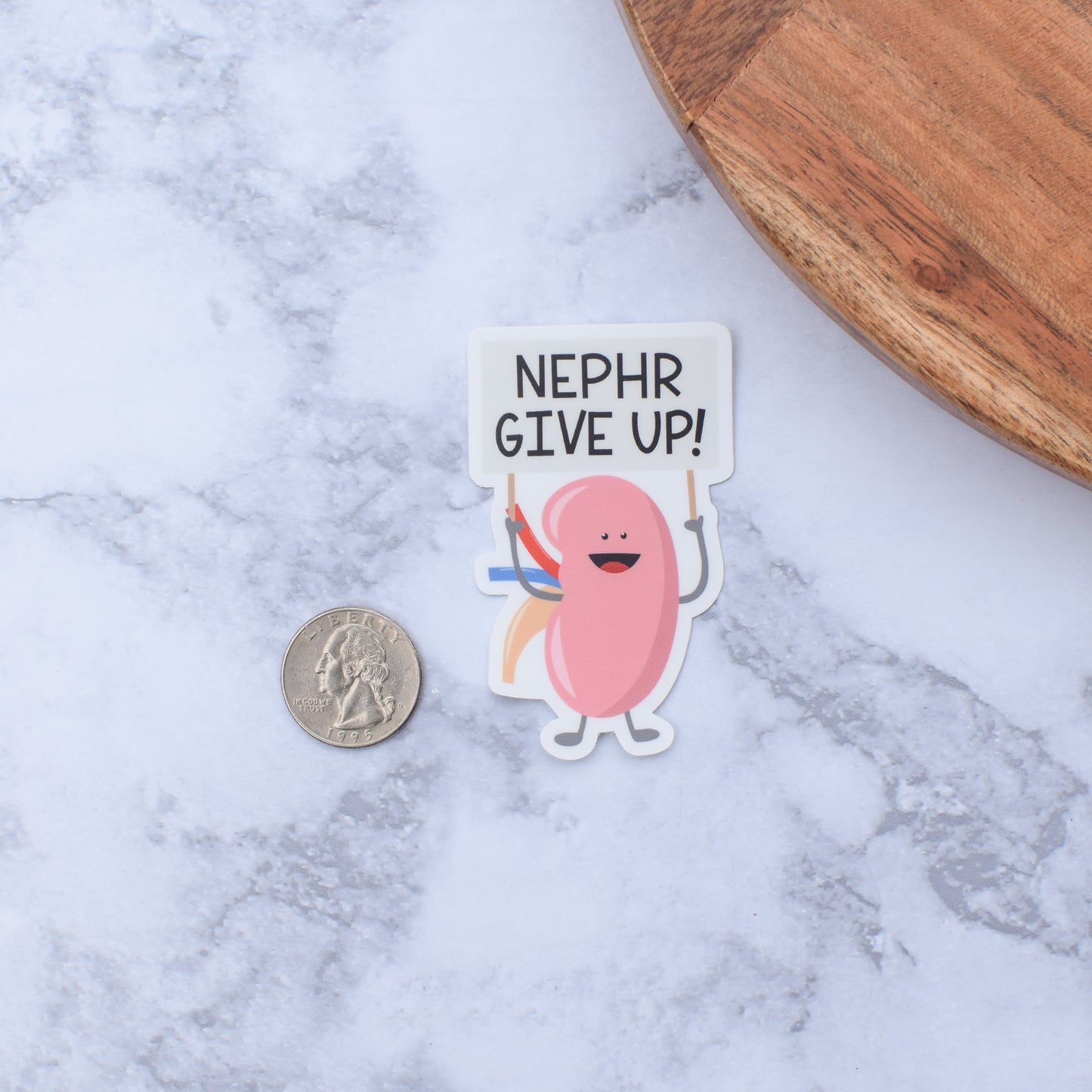 Nephr Give Up Sticker
