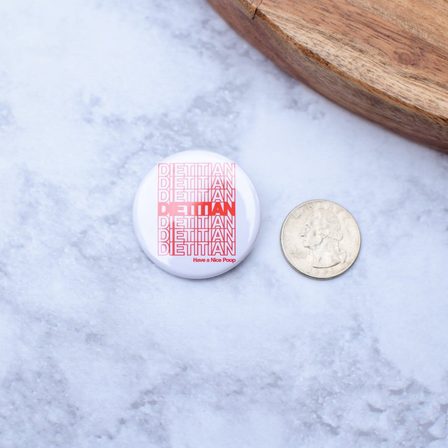 Dietitian Take Out Bag Button or Magnet