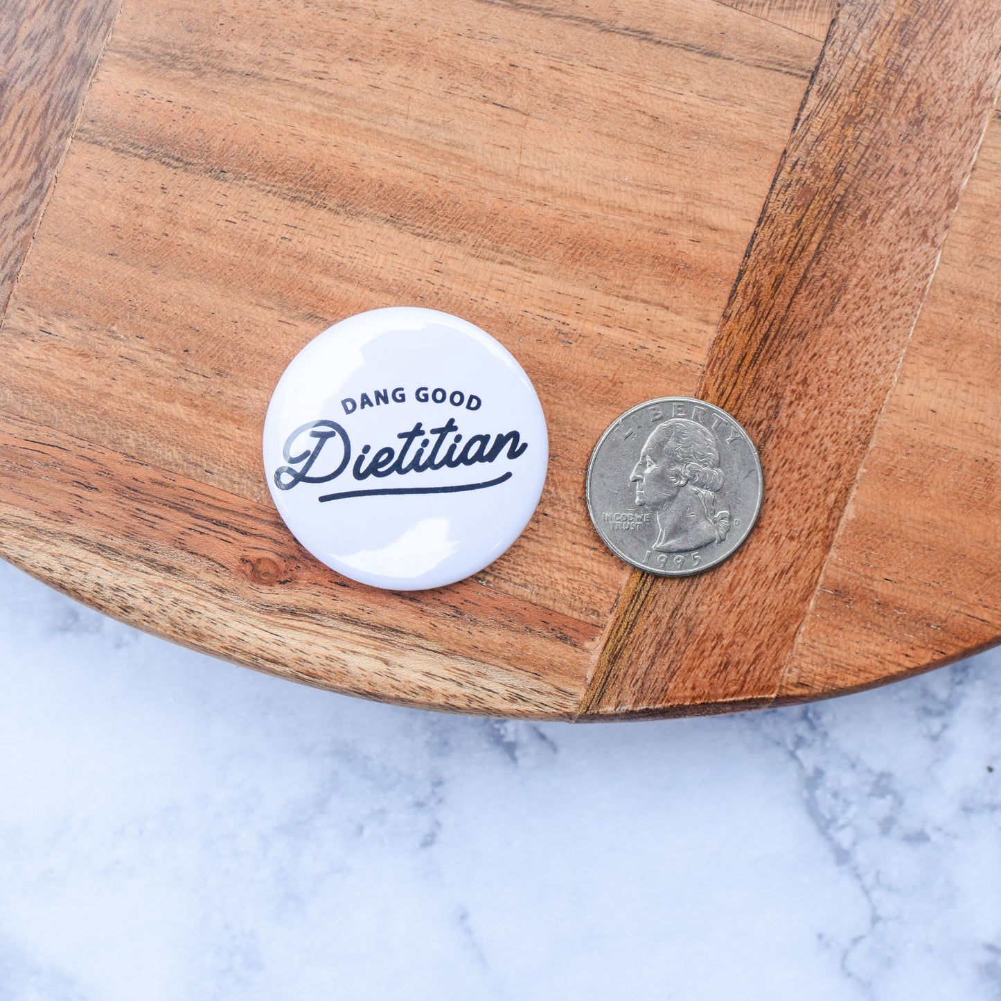 Dang Good Dietitian Badge Reel + Topper