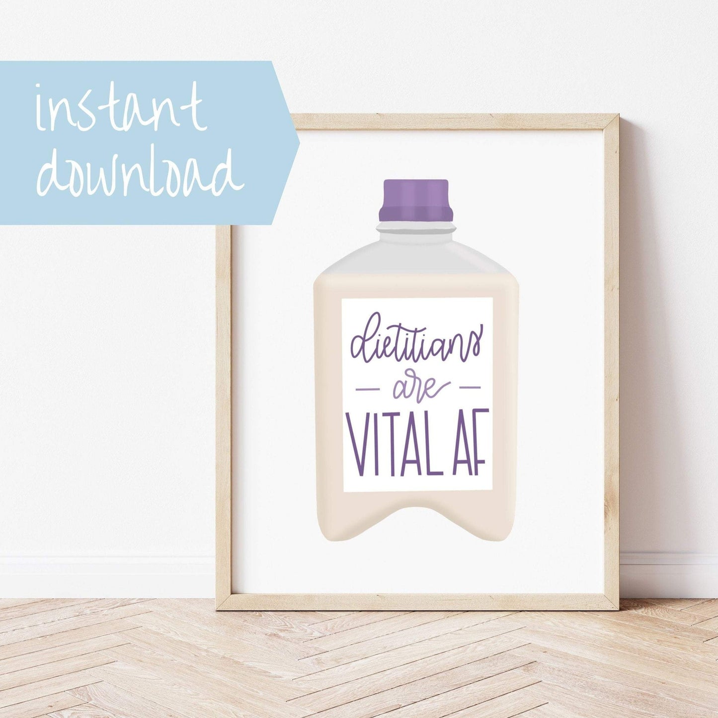Dietitians Are Vital AF Printable Wall Art