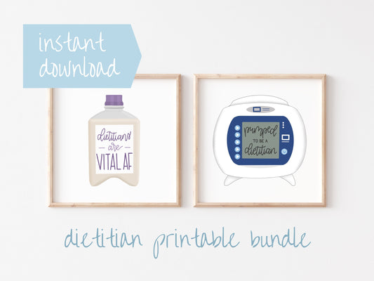 Printable Dietitian Art Bundle