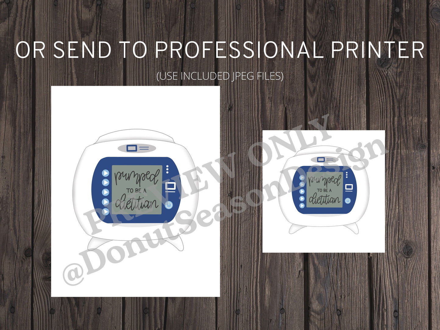 Pumped to be a Dietitian Printable Wall Art