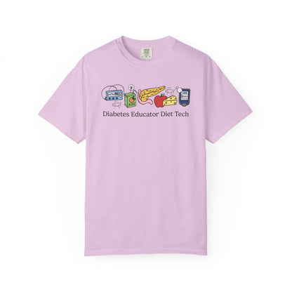 Diabetes Educator Diet Tech Doodles Tee