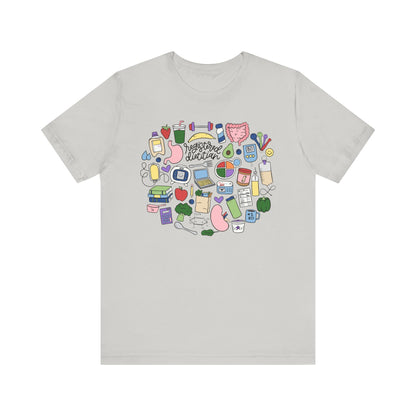 Registered Dietitian Doodles Tee