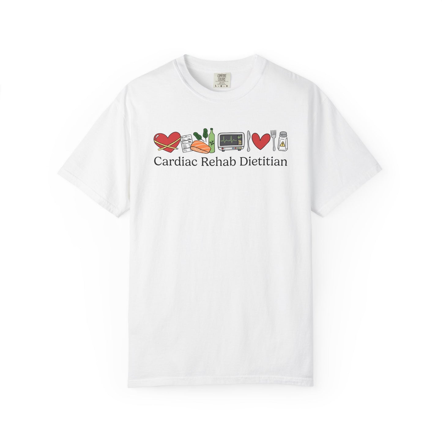 Cardiac Rehab Dietitian Doodles Tee