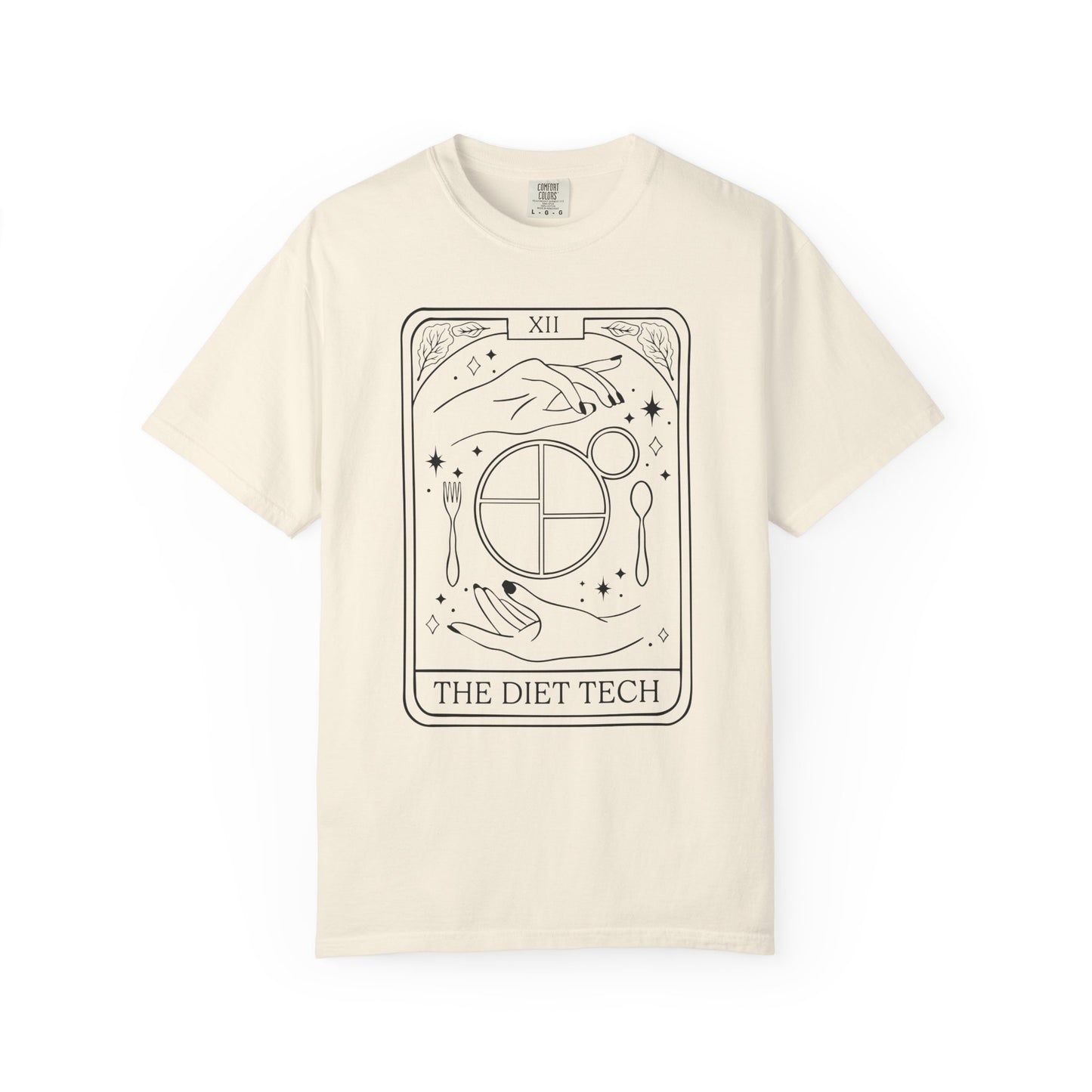 Diet Tech Tarot Card Linework Tee