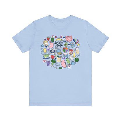 Dietetic Intern Doodles Tee